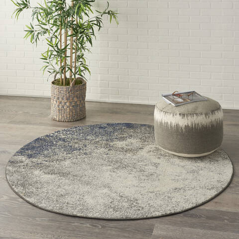 Nourison Passion Grey Round 40 X 40 Area Rug 805-142015 Image 5