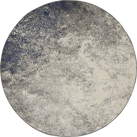 Nourison Passion Grey Round 53 X 53 Area Rug 805-142016 Image 0