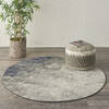 Nourison Passion Grey Round 53 X 53 Area Rug  805-142016 Thumb 3