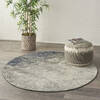 Nourison Passion Grey Round 53 X 53 Area Rug 805-142016 Thumb 5