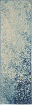 Nourison Passion Blue Runner 6 ft and Smaller Polypropylene Carpet 142021