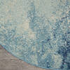 Nourison Passion Blue Round 40 X 40 Area Rug 805-142024 Thumb 1