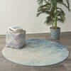 Nourison Passion Blue Round 40 X 40 Area Rug 805-142024 Thumb 5