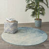 Nourison Passion Blue Round 40 X 40 Area Rug  805-142024 Thumb 5