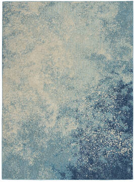 Nourison Passion Blue Rectangle 5x7 ft Polypropylene Carpet 142025