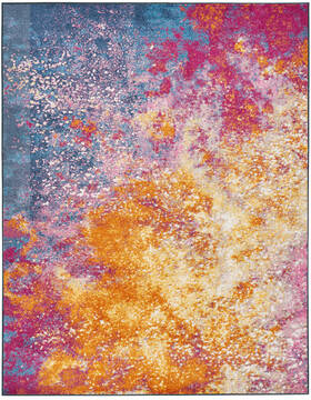 Nourison Passion Multicolor Rectangle 9x12 ft Polypropylene Carpet 142032