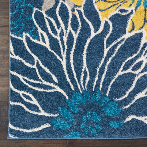 Nourison Passion Blue Runner 22 X 100 Area Rug  805-142033 Image 1