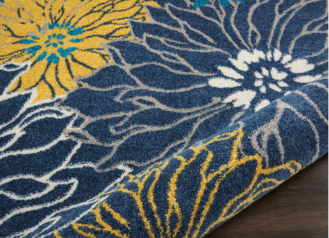 Nourison Passion Blue Runner 22 X 100 Area Rug  805-142033 Image 2
