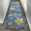 Nourison Passion Blue Runner 22 X 100 Area Rug  805-142033 Thumb 3