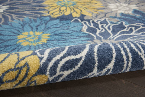 Nourison Passion Blue Round 80 X 80 Area Rug 805-142036 Image 2