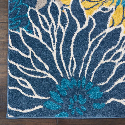 Nourison Passion Blue 90 X 120 Area Rug 805-142037 Image 1