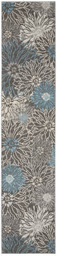 Nourison Passion Grey Runner 2'2" X 10'0" Area Rug  805-142040