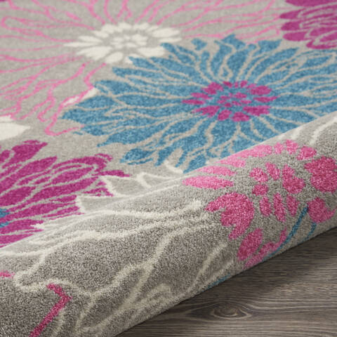Nourison Passion Grey Round 40 X 40 Area Rug 805-142048 Image 2