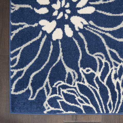 Nourison Passion Blue 67 X 96 Area Rug  805-142056 Image 1