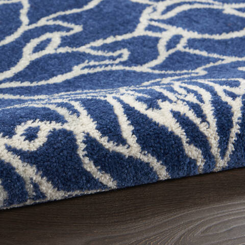 Nourison Passion Blue 67 X 96 Area Rug  805-142056 Image 2