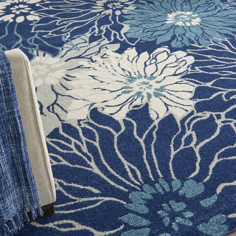 Nourison Passion Blue 80 X 100 Area Rug 805-142057 Image 4