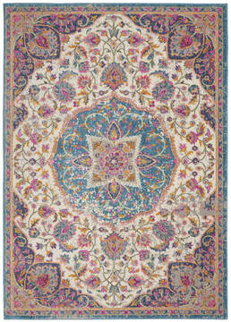 Nourison Passion Beige Rectangle 8x10 ft Polypropylene Carpet 142068