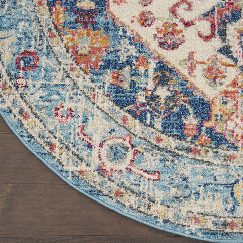 Nourison Passion Beige Round 53 X 53 Area Rug 805-142076 Image 1