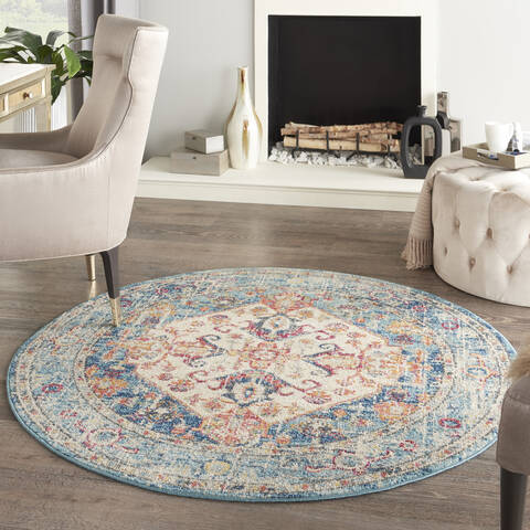 Nourison Passion Beige Round 53 X 53 Area Rug 805-142076 Image 3
