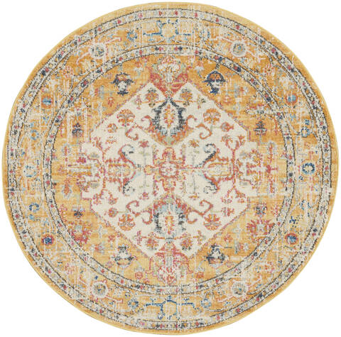 Nourison Passion Beige Round 53 X 53 Area Rug 805-142086 Image 0