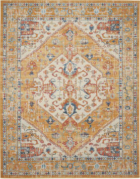 Nourison Passion Beige Rectangle 7x10 ft Polypropylene Carpet 142087