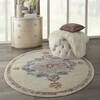 Nourison Passion Grey Round 40 X 40 Area Rug  805-142093 Thumb 5