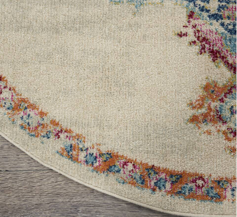 Nourison Passion Grey Round 80 X 80 Area Rug 805-142097 Image 1