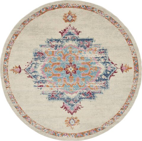 Nourison Passion Grey Round 80 X 80 Area Rug 805-142097 Image 0