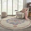 Nourison Passion Grey Round 80 X 80 Area Rug 805-142097 Thumb 3