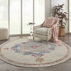 Nourison Passion Grey Round 80 X 80 Area Rug 805-142097 Thumb 5