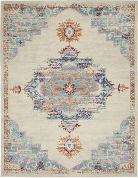Nourison Passion Grey Rectangle 8x10 ft Polypropylene Carpet 142098