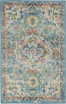 Nourison Passion Beige Rectangle 2x3 ft Polypropylene Carpet 142099