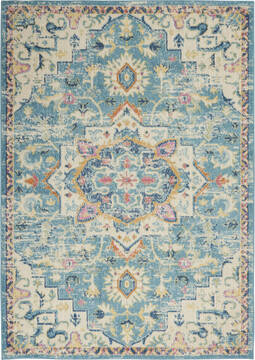 Nourison Passion Beige Rectangle 4x6 ft Polypropylene Carpet 142102