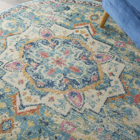 Nourison Passion Beige Round 40 X 40 Area Rug 805-142103 Image 4