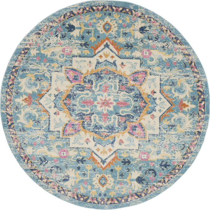 Nourison Passion Beige Round 80 X 80 Area Rug 805-142107 Image 0