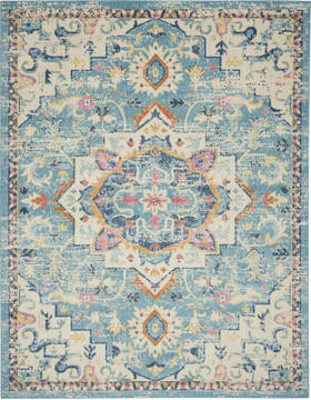 Nourison Passion Beige Rectangle 8x10 ft Polypropylene Carpet 142108