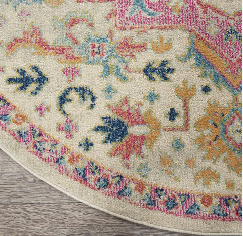 Nourison Passion Beige Round 40 X 40 Area Rug 805-142113 Image 1