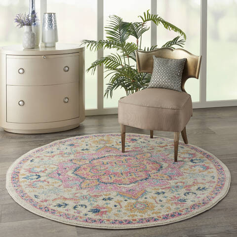 Nourison Passion Beige Round 40 X 40 Area Rug 805-142113 Image 5