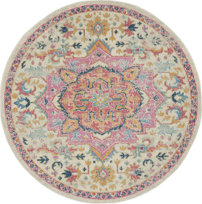 Nourison Passion Beige Round 53 X 53 Area Rug 805-142115 Image 0