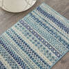 Nourison Passion Blue 110 X 210 Area Rug 805-142120 Thumb 4