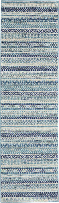 Nourison Passion Blue Runner 22 X 76 Area Rug 805-142121 Image 0