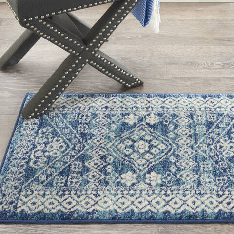Nourison Passion Blue 110 X 210 Area Rug 805-142126 Image 3