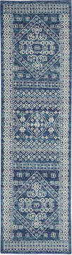Nourison Passion Blue Runner 2'2" X 7'6" Area Rug  805-142127