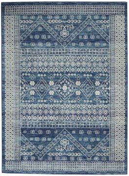 Nourison Passion Blue Rectangle 5x7 ft Polypropylene Carpet 142129