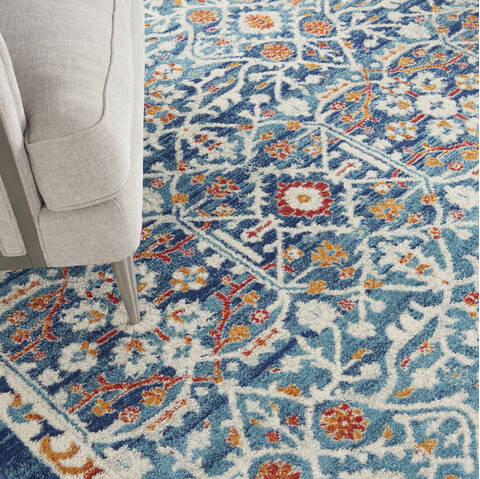 Nourison Passion Blue 80 X 100 Area Rug 805-142136 Image 4