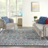 Nourison Passion Blue 80 X 100 Area Rug  805-142136 Thumb 3