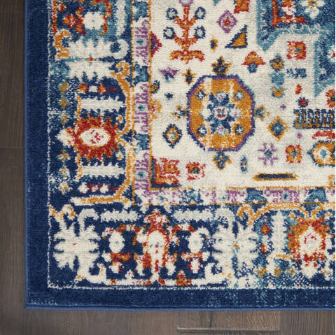 Nourison Passion Blue Runner 22 X 76 Area Rug 805-142138 Image 1