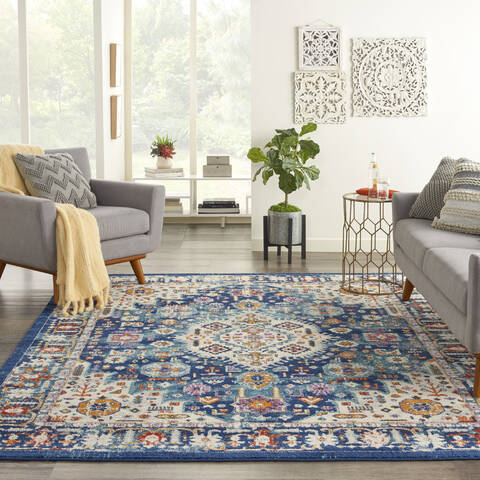 Nourison Passion Blue 80 X 100 Area Rug 805-142141 Image 3