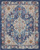 Nourison Passion Blue 80 X 100 Area Rug  805-142141 Thumb 0