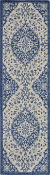 Nourison Passion Blue Runner 2'2" X 7'6" Area Rug  805-142148